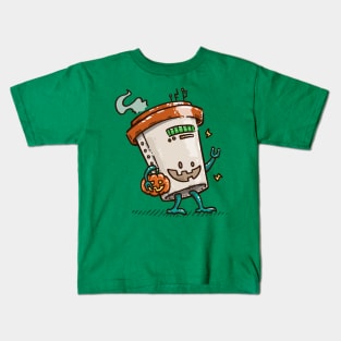 Pumpkin Spice Latte Bot Kids T-Shirt